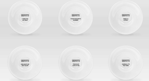 Bradley's Tea Reinvented Saucer round